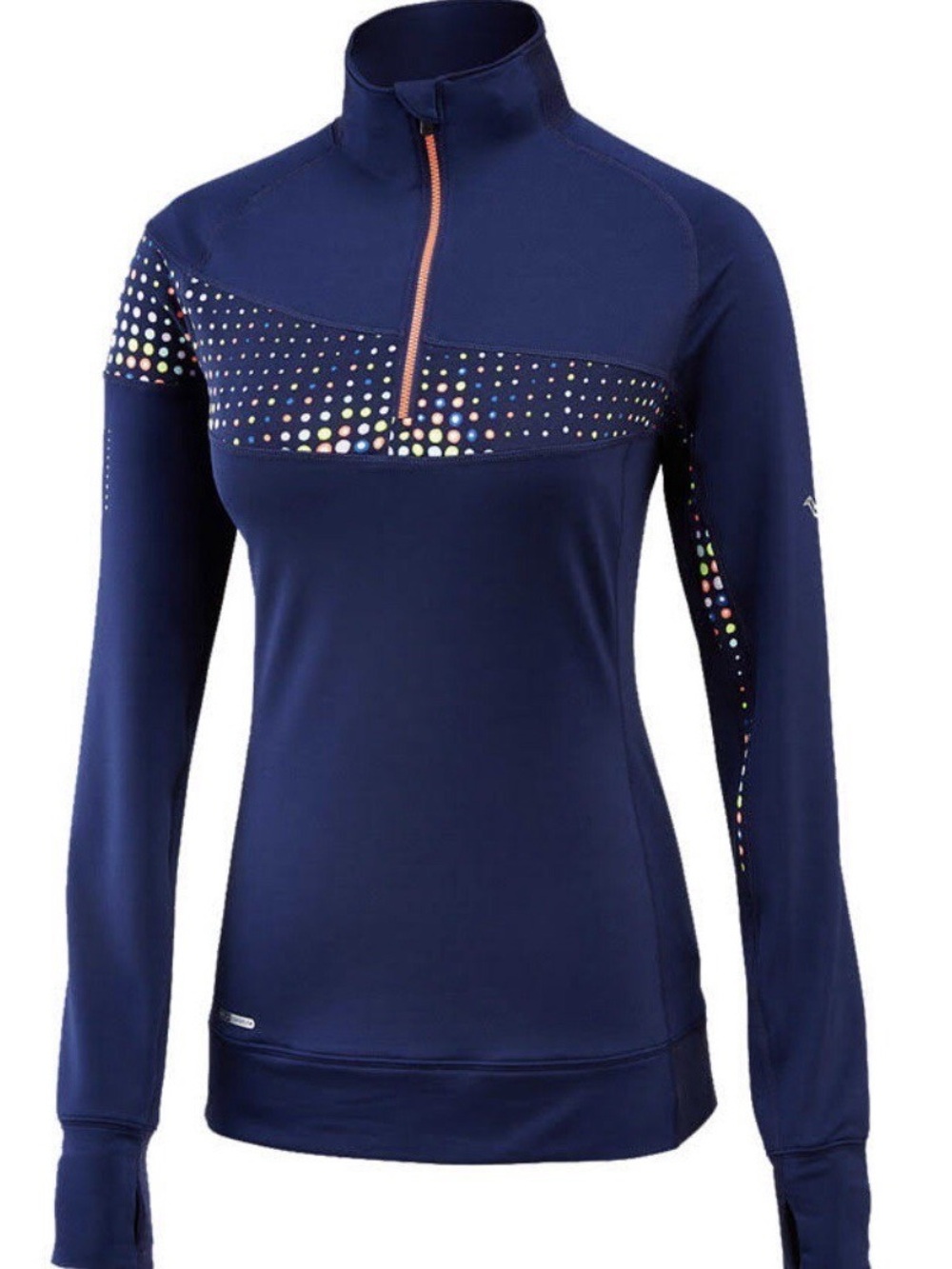 Saucony Navy Half-Zip Run Strong Pullover